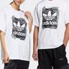 Adidas Originals Clover Casual Round Neck Breathable Short Sleeve T-Shirt Unisex Tops White HL4114