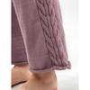 IHUASU Laid-back Loose Pullover Sweater Set for Women's Autumn and Winter, Simple Wide-leg Pants, Stylish Knitted V-neck Two Sets