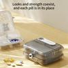Portable Large Capacity 7 Grids Pill Box Sealed Dustproof Weekly Medicine Box Transparent Light Proof Pill Organizer Travel Use