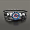 Vintage Om Yoga Chakra Mandala Snap Button Bracelets Classic Flower of Life Tree Adjutable Leather Bracelet Wristband Jewelry