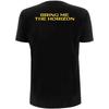 Bring Me The Horizon T Shirt Spray Hex Band Logo New Official Mens Black