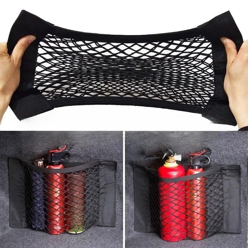 Luggage Storages Car Trunk Storage Bag Double Stretch Car Storage Net Bag Mesh Storages Net Bag Car Net