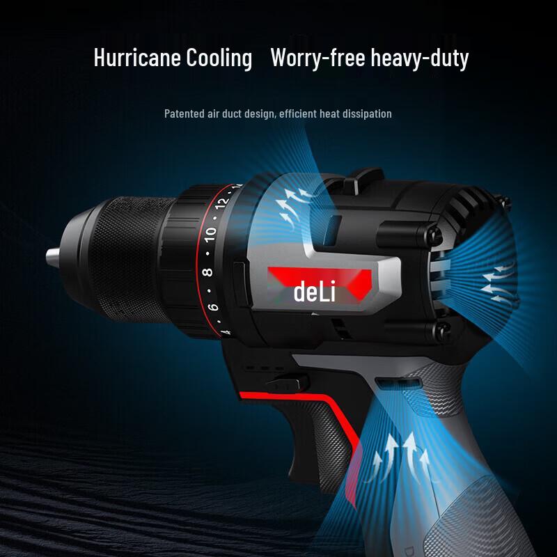 Deli 16V Cordless Brushless Drill/Driver CN Plug (adapter Included)