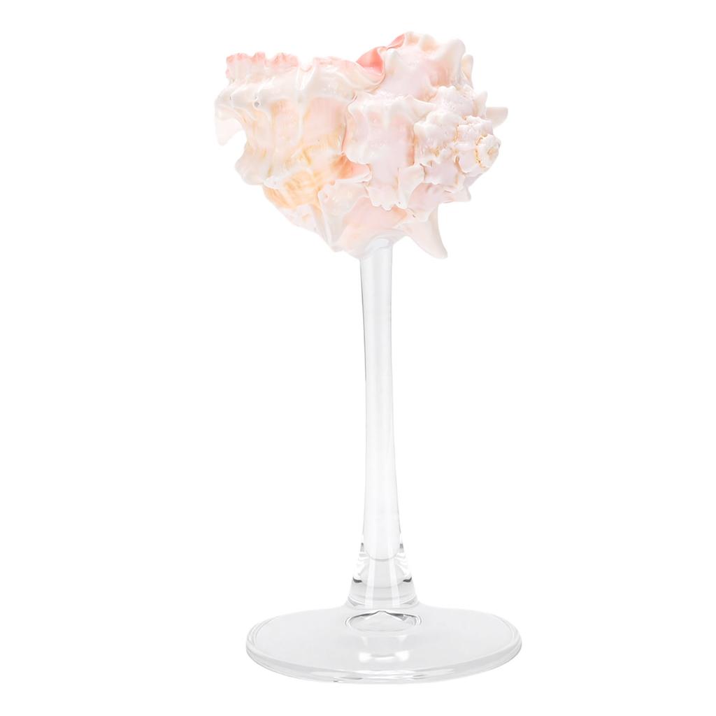 Wine Glass Unique Polished Stem Wine Glass for Cold Beverages Desk Ornament