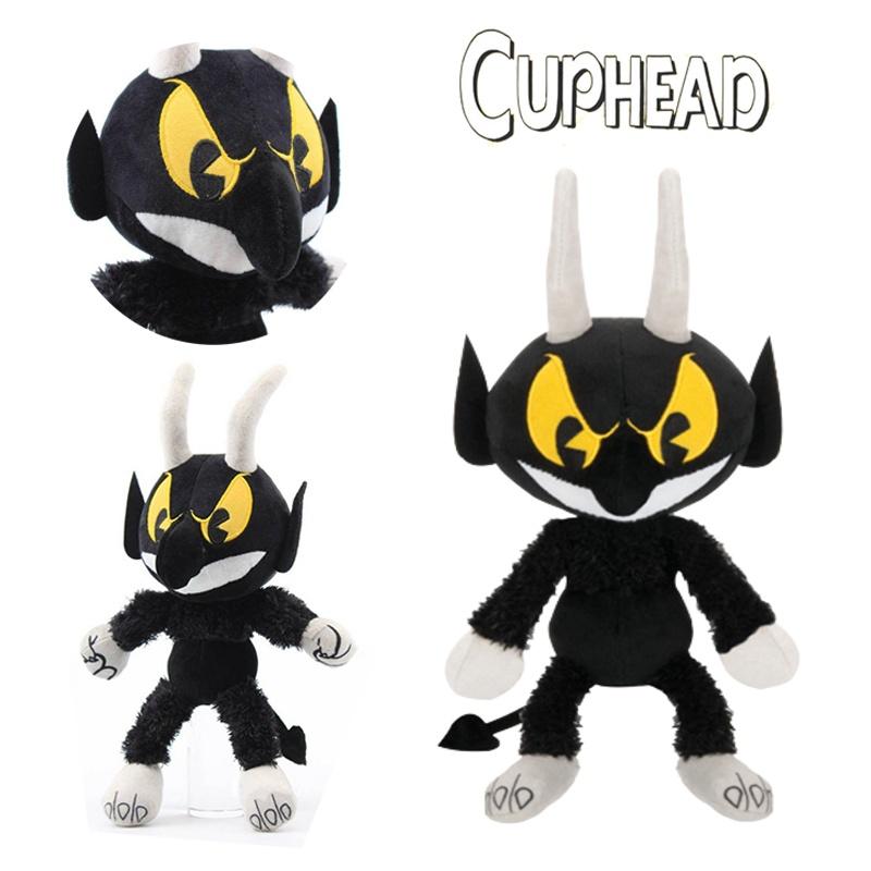 Devil Cuphead Mugman Boss Plush Toy Stuffed Animal Doll Kid Baby Xmas Decor Gift