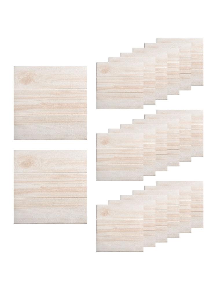 20 PCS 3D Tile Stone Brick Wall Sticker Soft Foam Panels