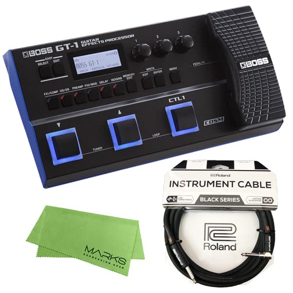 

BOSS guitar multi-effector GT-1 + Roland cable set