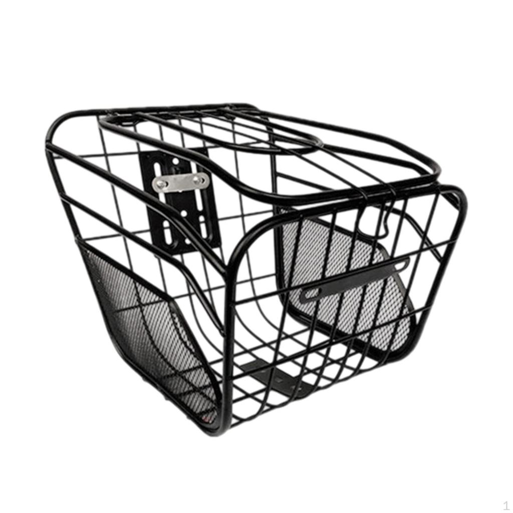 Basket Capacity Metal with Lid Easy Installation Suitable for Shopping Camping Picnic Commuting