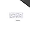 3D-Styling Für RCZ 407 408 508 2008 3008 4008 5008 107 WMBD6 Metall-Emblem Auto-Buchstaben Heckklappen-Aufkleber Abzeichen Auto-Zubehör