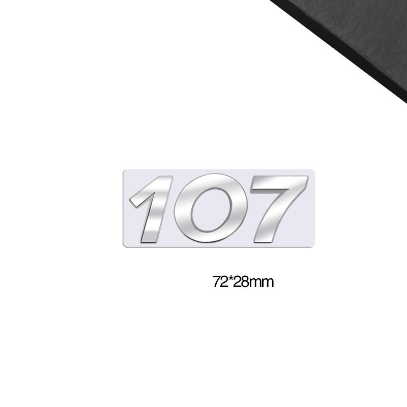 3D-Styling Für RCZ 407 408 508 2008 3008 4008 5008 107 WMBD6 Metall-Emblem Auto-Buchstaben Heckklappen-Aufkleber Abzeichen Auto-Zubehör