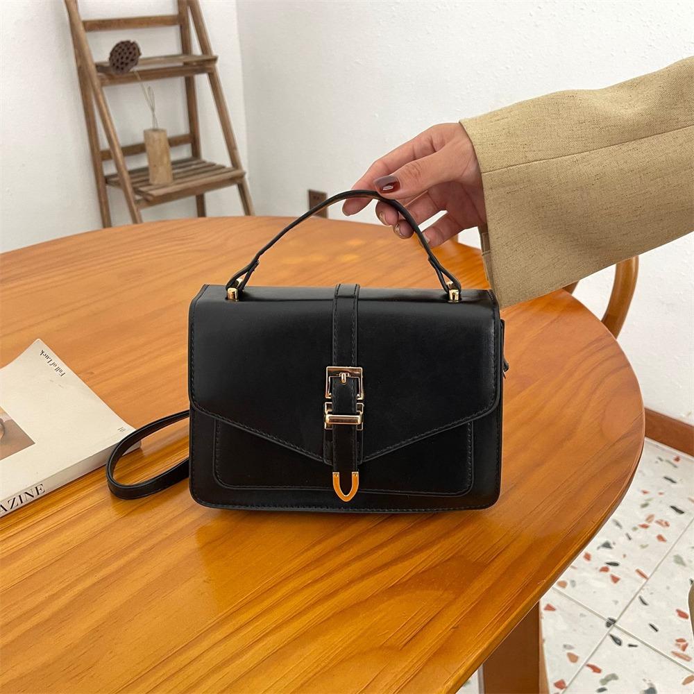 

Сумка-мессенджер из искусственной кожи, однотонная, слинг-сумка, сумка через плечо для отдыха, женская, женская чёрный