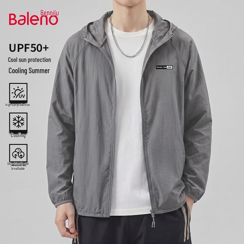 Baleno Men s UPF 50+ Sun Protection Hooded Jacket 5XL