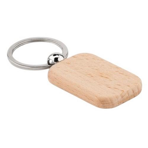 MidOcean Poty Wood Rectangular Wooden Keyring