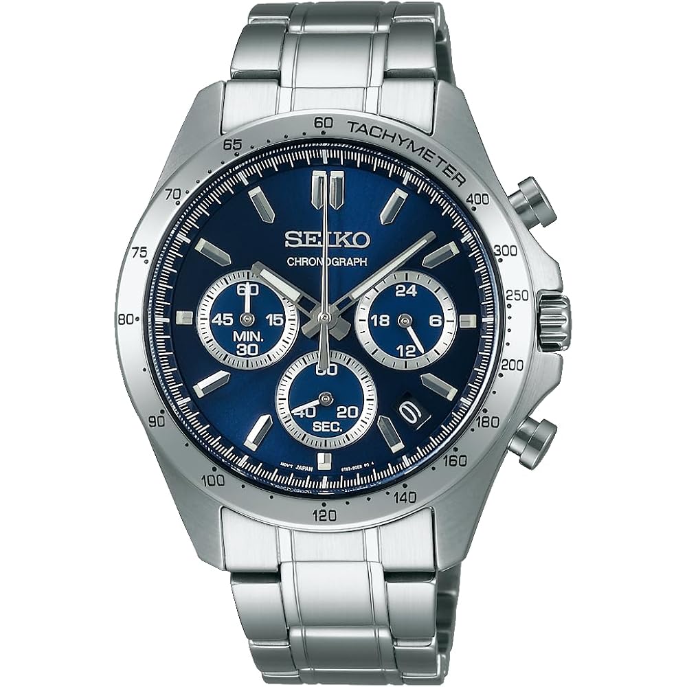 [Seiko Watch] SEIKO SELECTION SBTR011 Men s Watch, Battery-Powered Quartz Chronograph, Blue Dial, Stainless Steel