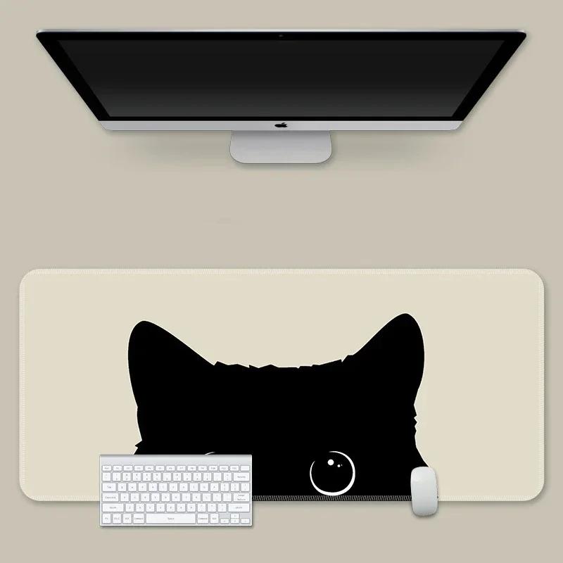 Ink Cat Mouse Pads Kawaii Custom Table Mats Computer Mousepad Company Big Desk Pad Large Cute Gamer Mousepads Mouse Mat