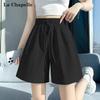 La Chapelle Women's Sun-Protective High-Waist Capri Shorts