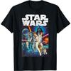 Star Wars Vintage Cast Poster Disney+ T-Shirt