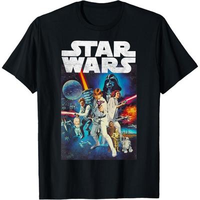 Maglietta Star Wars Poster Cast Vintage Disney+