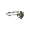 Bien Vetu Green Moissanite Ring 2 Carat Simple Prong