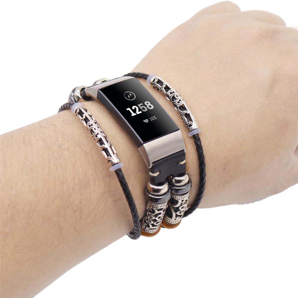 Replacement Leather Wristband Band Strap Bracelet For Charge 3