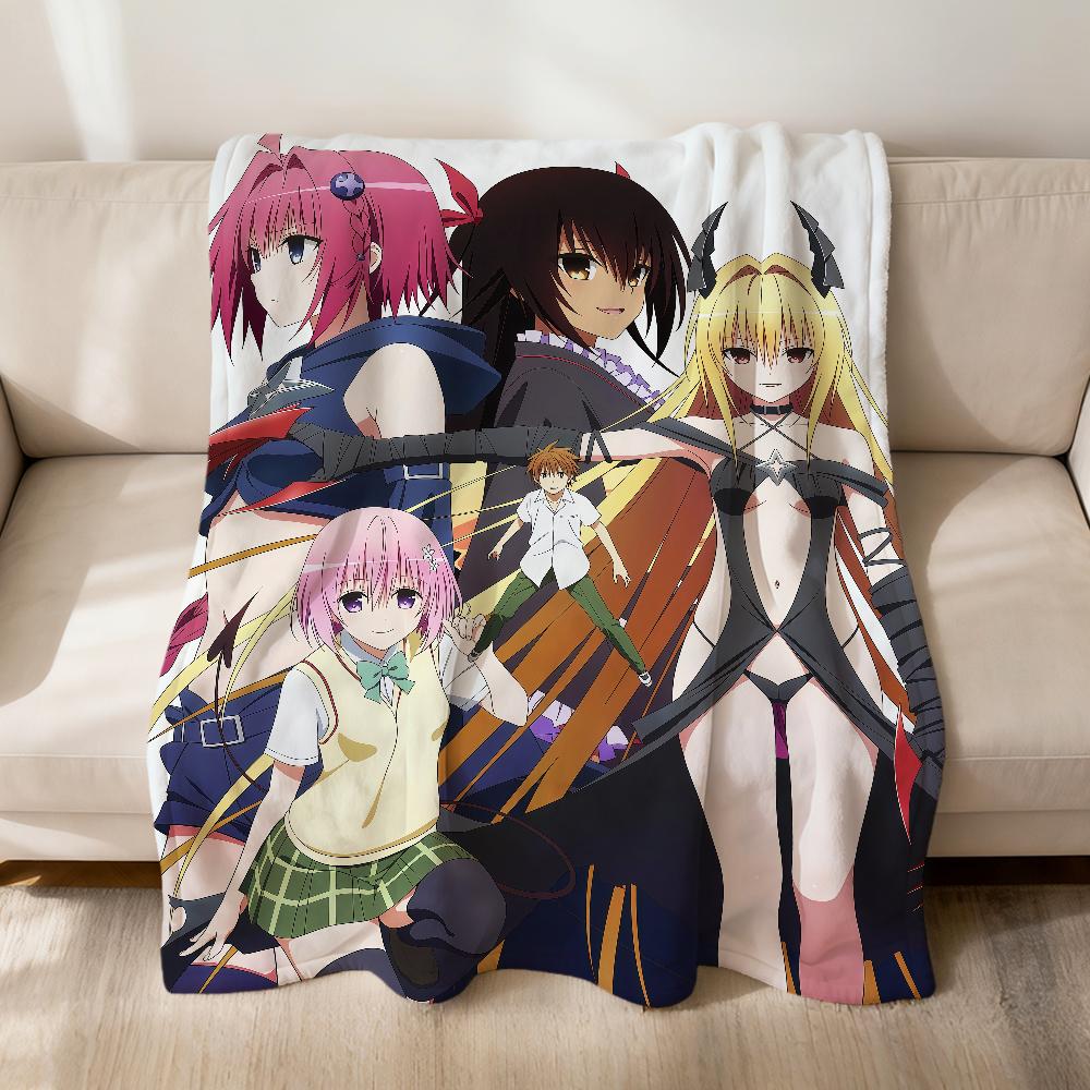 anime cute girl Momo Velia d-Deviluke to love ru soft warm plush blanket dormitory sofa living room hogar bedroom gift nap home