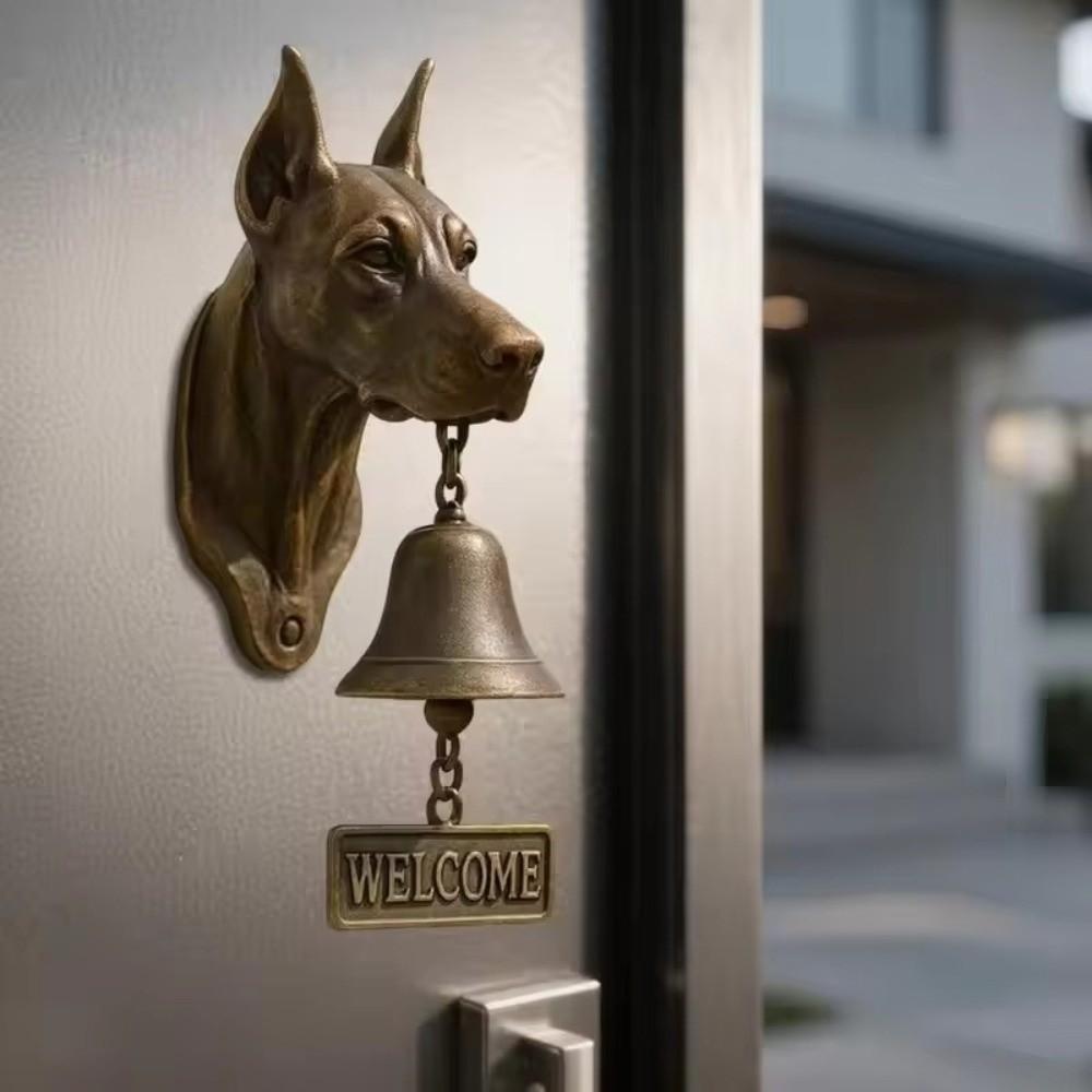 Vintage Welcome Doorbell Unique Dinner Bell Durable Puppy Doorbell  Wall Mount