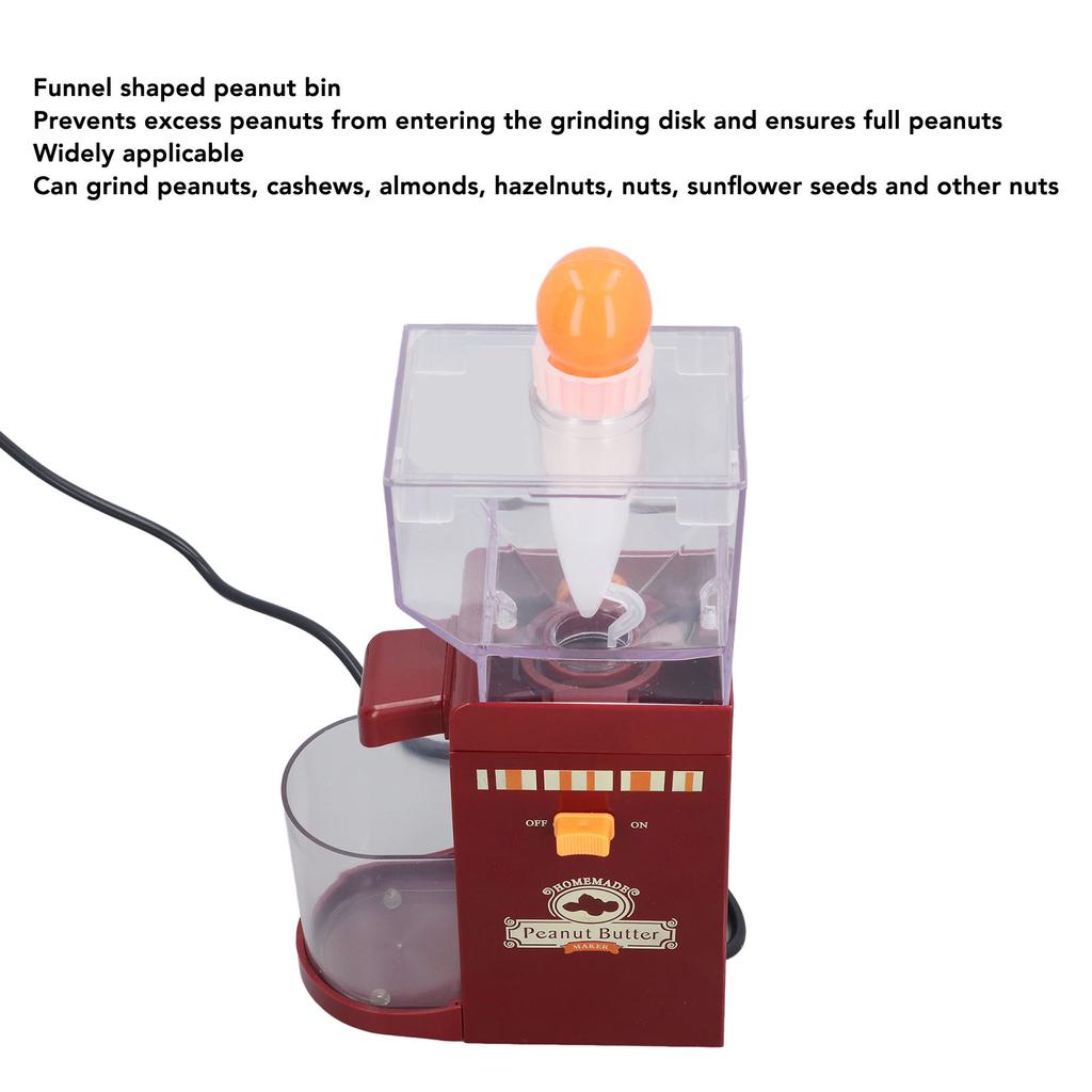 Electric Grain Grinder Peanut Butter Machine Peanut Butter Grinder Household Electric Sesame Paste Machine 70-120W 110V-240V