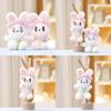 Cute Rabbit Keychain Cartoon Girl Backpack Decorative Pendant Plush Doll Gift