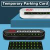 1Pcs Car Temporary Parking Card Plate Badge Car Styling for Dodge Caliber Ram 1500 Stratus Dart Caravan Charger Grand Caravan Journey