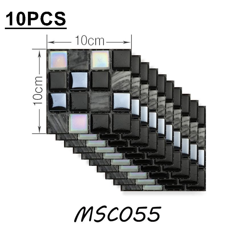 

10см*10см/10шт 3D Мозаичная Самоклеящаяся Плитка Толстые Водонепроницаемые Обои Наклейки на Пол Сделай Сам Дом Кухня Ванная Декор