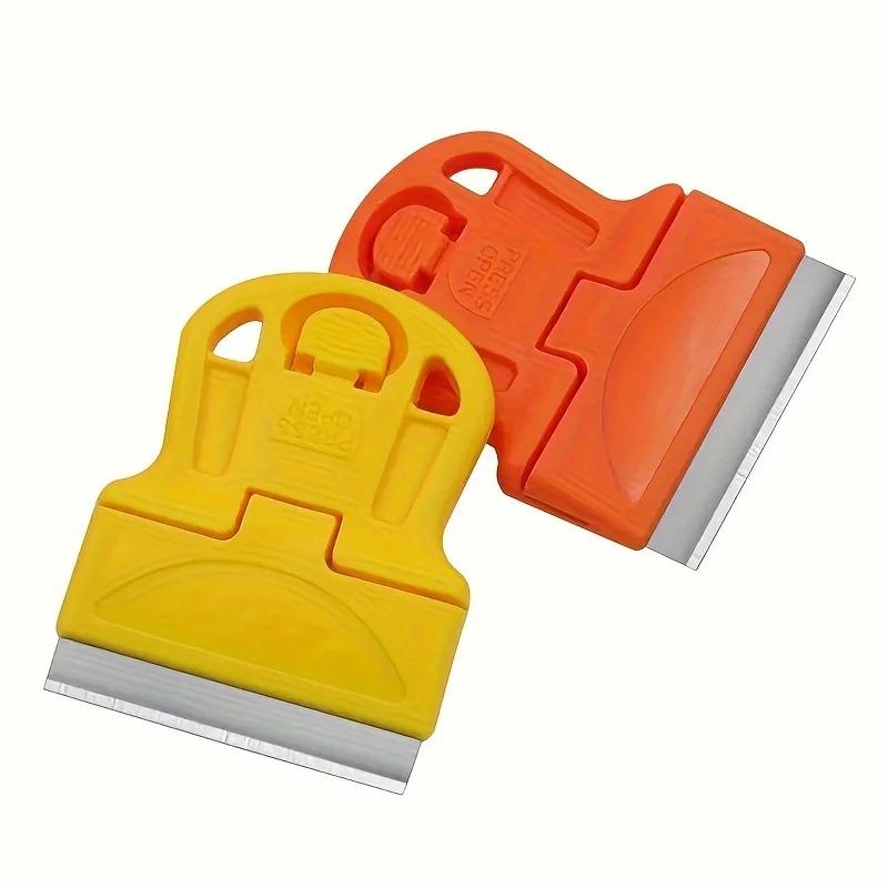Mini Plastic Scraper for Removing Stickers, Paint, and Old Glue, As Well As Glass and Car Window Film Adhesive Remover