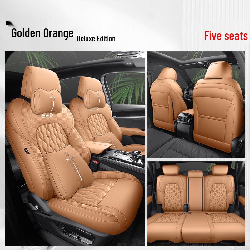 BYD Tang Full Leather Car Seat Cushion: Fits 5, 6, 7-Seater Models