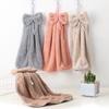 Soft Absorbent Bowknot Cloth Hanging Wipe Dishcloths Hand Towel Bathroom Accessories Kitchen Tools