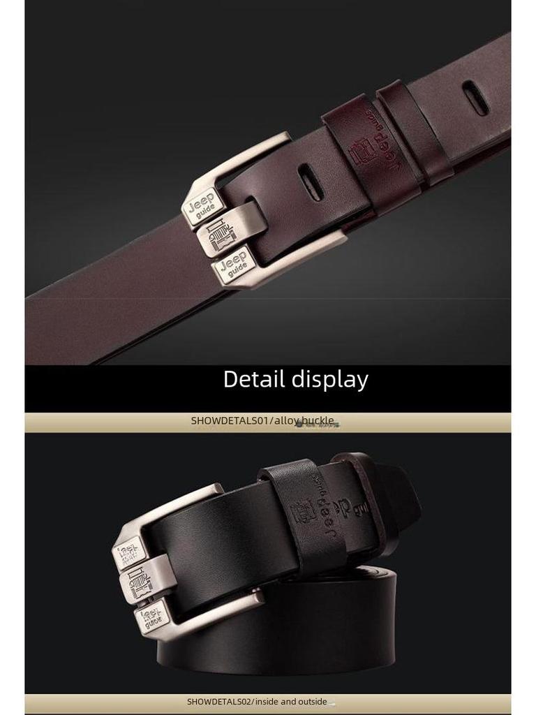 Men's Korean-Style Retro Belt - Strong, Wear-Resistant, Luxury High-End Fashion for Young Professionals