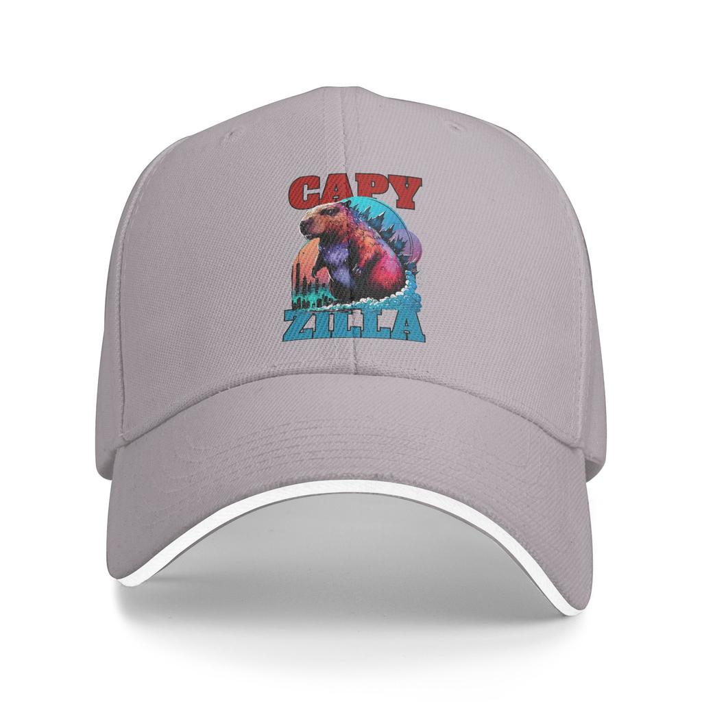 Capyzilla Capybara Baseball Cap  Men Women Custom DIY Trucker Hat Summer Fitted Retro Hiking Fishing Hot Sale Baseball Caps