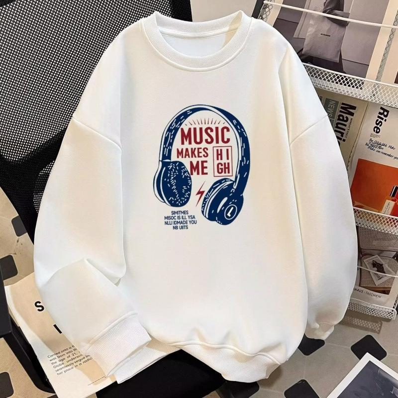 

Men s Fleece-Lined Retro Pullover – 2025 Spring/Autumn Trendy Round Neck Jacket 4XL