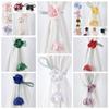 2 PCS Home Decor Fashion Tulip Curtain Tieback Adjustable Elegant Curtain Straps Beautifully Rose Curtains Tie Rope Bedroom