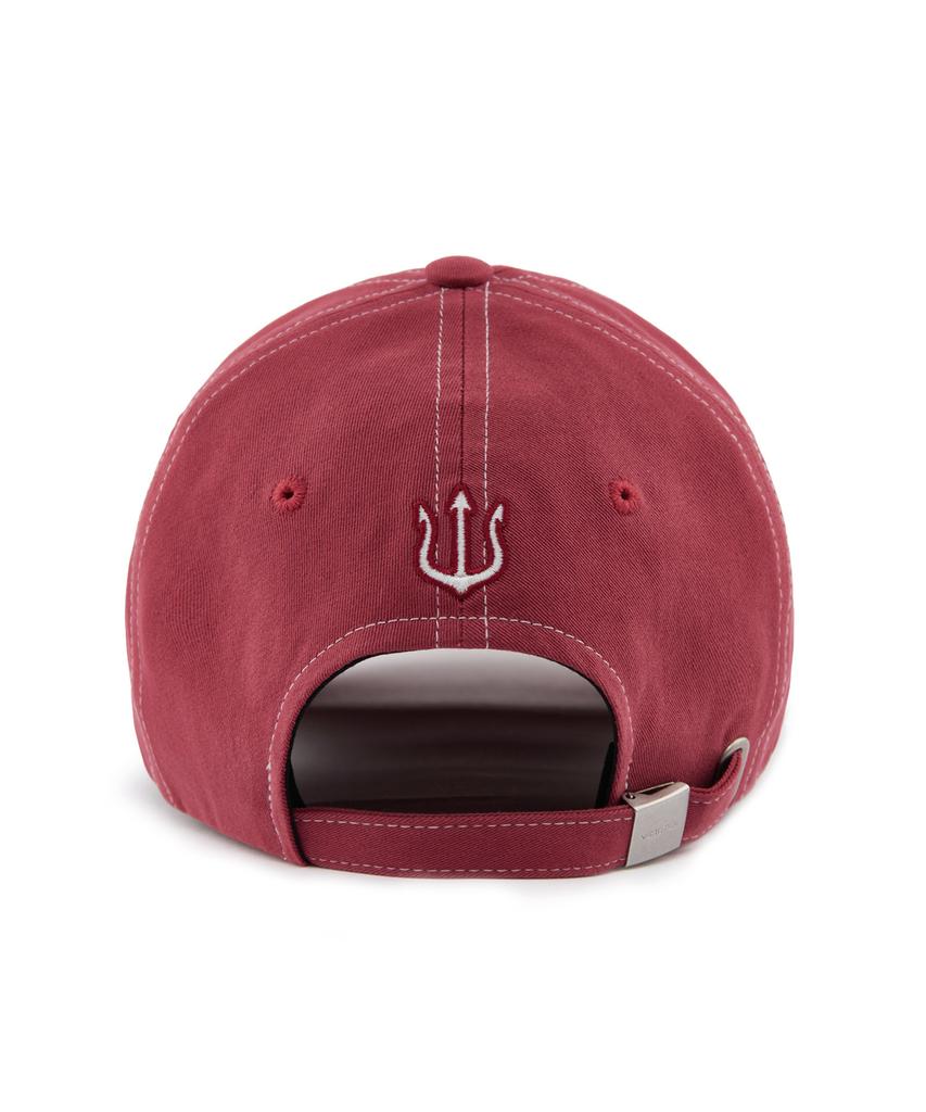 VERUTUM Wave Logo Stitch Bio Ball Cap Red