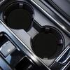 Car Cup Coasters, 4 Universal Non-Slip Cup Holders Embedded In Ornament Coasters, Car Interior Accessories (Black)