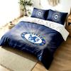 Chelsea FC 3pc Duvet Cover Set Simple Modern Bedding Set Wrinkle Resistant Soft Fabric All Season Use a Perfect Gift