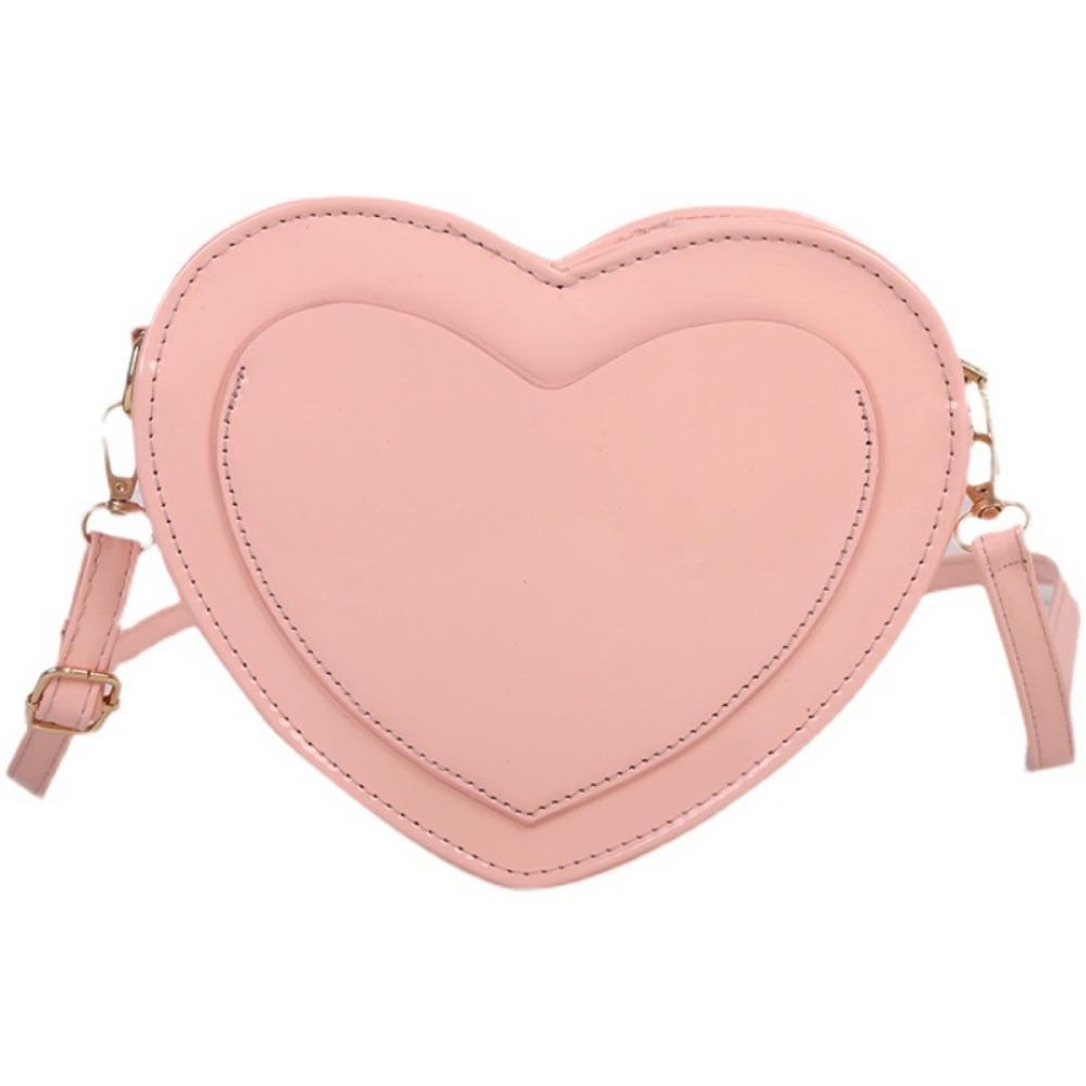 Cute Peach Heart Small Bag Women's New Trendy Fashion Messenger Bag Simple Foreign Fashion Popular Women's Bag Shoulder Bag