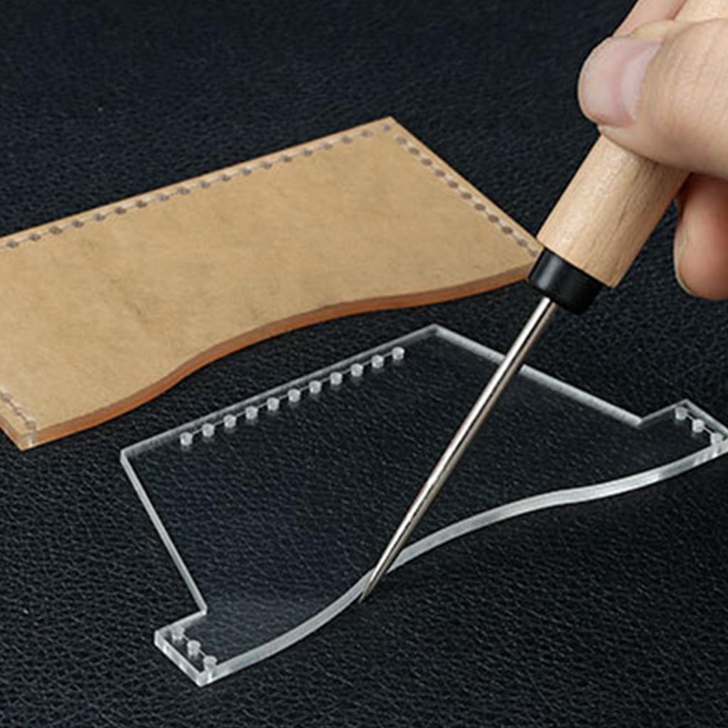 Transparent Acrylic Templates Wallet Pattern Acrylic Stencils Keychains Pattern Acrylic Templates for Leather Crafts