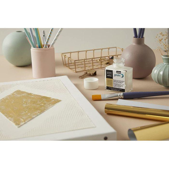 Mixion à dorer - Gédéo - 75 ml - Colle pour feuilles de dorure - Transparente - Multi-supports