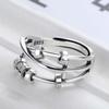 Ring Bead Silver Stress Relief Anxiety Transfer Bead Fashion Accessory Women