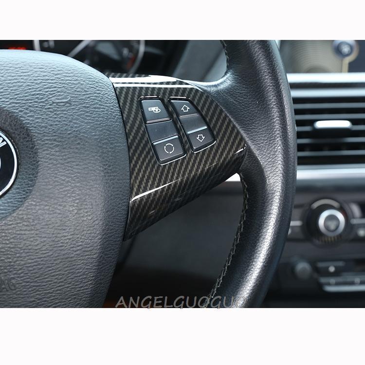 Automobilio stiliaus vairo mygtuko apdailos dangčio apdailos rėmas, skirtas BMW X5 E70 2008-2013 m.