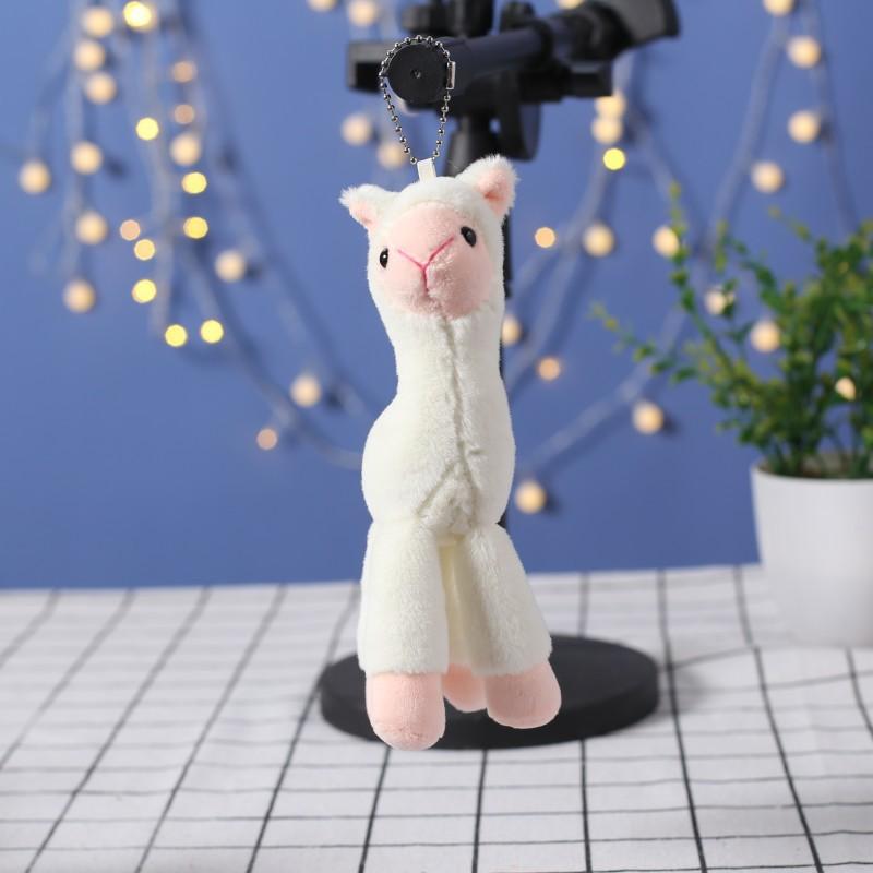 

Keychain Plush Toys Cute Little Dolls Dolls Bag Accessories Girl Heart Schoolbag Big Pendant Simulated Alpaca 20cm
