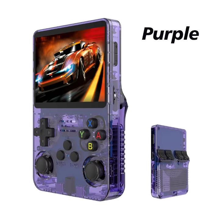 

128G R36S Retro Handheld Video Game Console Linux System 3.5 Inch IPS Screen R35s Pro Portable Pocket Video Player 64GB Games