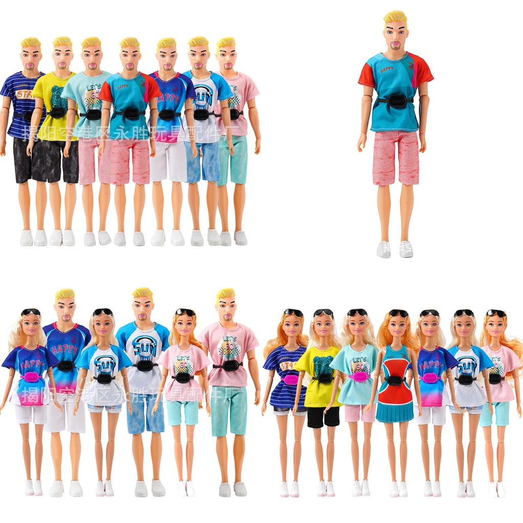 Nowa modna lalka Ken 30 cm dla mężczyzn i dziewcząt, letnia sportowa i codzienna para, handel transgraniczny