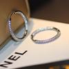 High-Quality Diamond Paved Hoop Earrings – Small, Niche, Luxury Feel Ear Jewelry