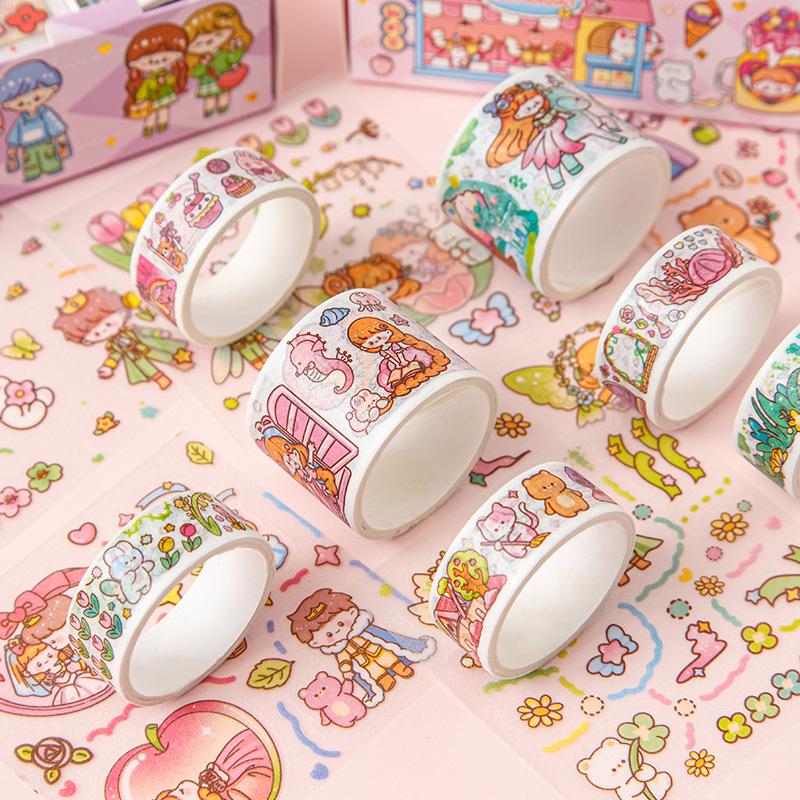 Adorable Cartoon Sticker Box Set for Journals and Kids' Scrapbooks